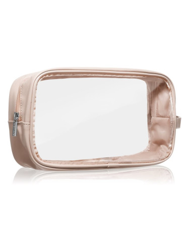 Notino Travel Collection Cosmetic bag прозрачна козметична чантичка L Beige 1 бр.