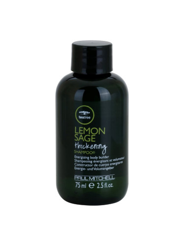 Paul Mitchell Tea Tree Lemon Sage енергизиращ шампоан за възобновяване гъстотата на косата 75 мл.