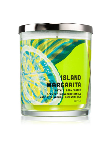 Bath & Body Works Island Margarita ароматна свещ с есенциални масла 227 гр.