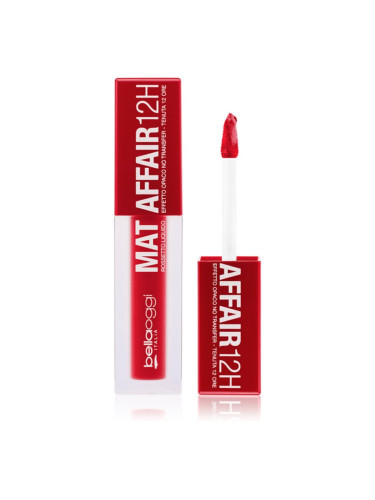 bellaoggi Mat Affair Liquid Lipstick матиращо течно червило цвят Red Affair 4.4 мл.