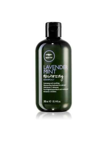 Paul Mitchell Tea Tree Lavender Mint хидратиращ и успокояващ шампоан за суха и непокорна коса 300 мл.