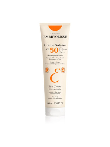 Embryolisse Sun Protection водоустойчив крем за слънчеви бани SPF 50 100 мл.