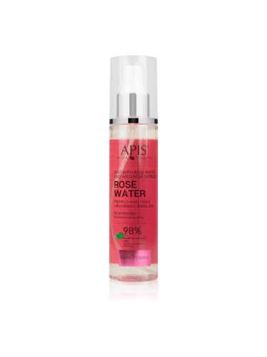 Apis Natural Cosmetics Rose Water мъгла за лице с розова вода 150 мл.