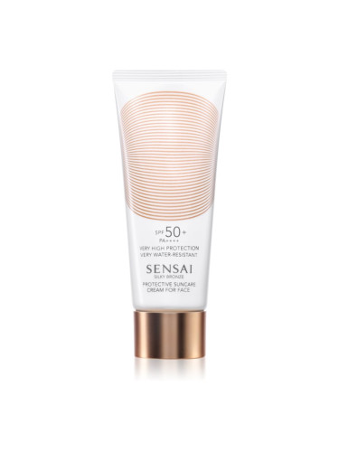 Sensai Silky Bronze защитен крем за лице против слънчеви лъчи SPF 50+ 50 мл.