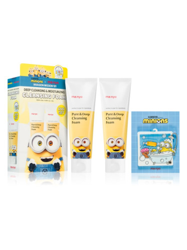 ma:nyo Minions Pure & Deep Cleansing Foam Duo Set подаръчен комплект(за перфектно почистена кожа)