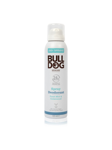 Bulldog Fresh Mint&Cedarwood Spray Deodorant дезодорант в спрей без алуминий 125 мл.