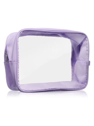 Notino Travel Collection Extra Large Clear Organizer прозрачна козметична чантичка XL Purple 27,5x20x12,5 cm 1 бр.