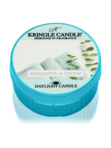 Kringle Candle Eucalyptus & Cotton чаена свещ 42 гр.