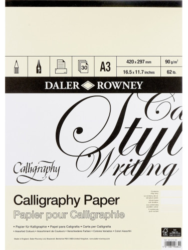 Daler Rowney Calligraphy Drawing Paper A3 90 g Скицник