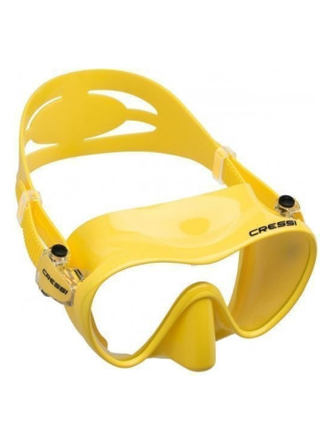 Cressi F1 Yellow Transparent UNI Маска за плуване