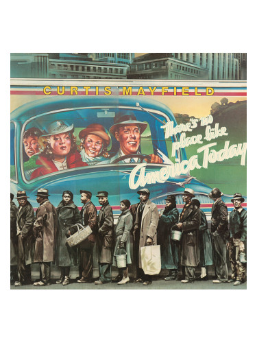 Curtis Mayfield - There's No Place Like America (Blue Coloured) (Limited Edition) (Reissue) (LP)