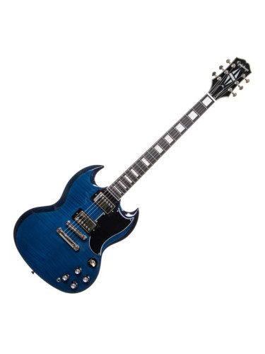 Epiphone SG Custom Figured Viper Blue Електрическа китара