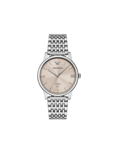 Emporio Armani Часовник Mesh Automatic AR60082 Сребрист