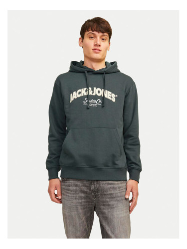 Jack&Jones Суитшърт Bronx 12262919 Зелен Regular Fit