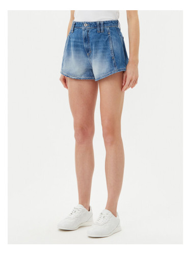 Please Дънкови шорти D0KDEH0W7S Син Regular Fit