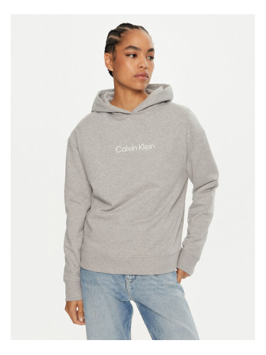 Calvin Klein Суитшърт Hero Logo K20K205449 Сив Relaxed Fit