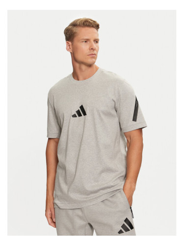 adidas Тишърт Z.N.E. JF2457 Сив Regular Fit