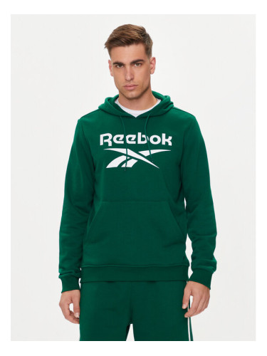 Reebok Суитшърт Identhlty Big Logo 100076427 Зелен Regular Fit