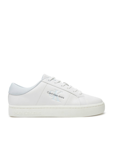 Calvin Klein Jeans Сникърси Classic Cupsole Lowlaceup Lth Wn YW0YW01444 Бял