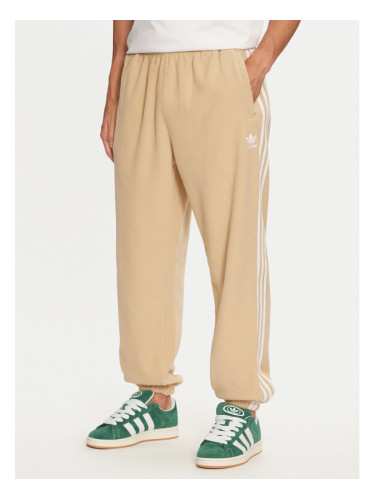 adidas Долнище анцуг adicolor 3-Stripes IZ2490 Бежов Regular Fit