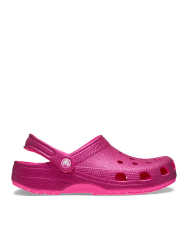 Crocs Чехли Classic Glitter Clog 205942 Розов