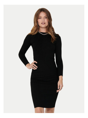 JDY Плетена рокля Kate 15207693 Черен Slim Fit