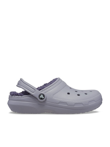 Crocs Чехли Classic Lined Clog 203591 Сив