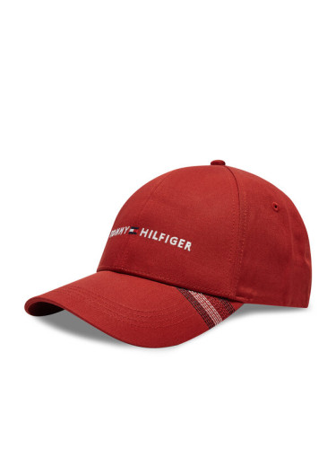 Tommy Hilfiger Шапка с козирка Foundation Cotton 6 Panel Cap AM0AM12532 Червен