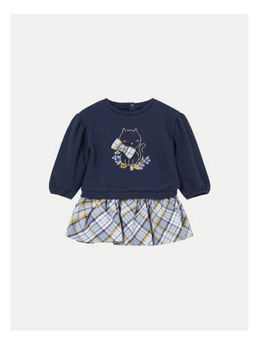 Mayoral Комплект суитшърт и пола 2929 Тъмносин Regular Fit