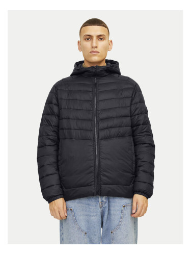 Jack&Jones Пухено яке Sprint 12258441 Черен Regular Fit