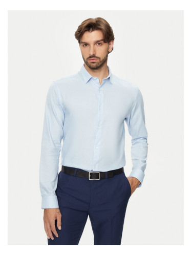 Jack&Jones Риза Joe 12260426 Светлосиньо Slim Fit