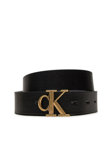 Calvin Klein Jeans Дамски колан Mono Pl Rev Lthr Belt K60K612288 Черен