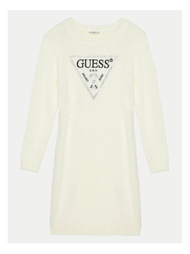 Guess Плетена рокля J4BK11 Z3K20 Екрю Regular Fit