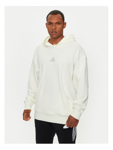 adidas Суитшърт ALL SZN French Terry IY4154 Бял Loose Fit