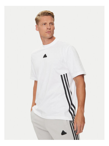 adidas Тишърт Future Icons 3-Stripes JJ4159 Бял Regular Fit