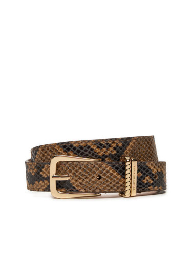 Tommy Hilfiger Дамски колан Luxe Python AW0AW16610 Кафяв