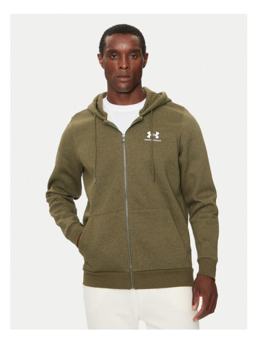 Under Armour Суитшърт Essential Fleece 1373881 Зелен Regular Fit