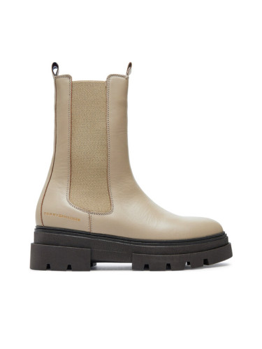 Tommy Hilfiger Боти тип челси Monochromatic Chelsea Boot FW0FW06730 Бежов