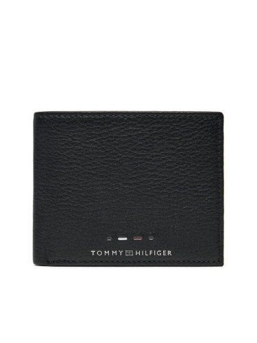 Tommy Hilfiger Малък мъжки портфейл Th Premium Mini Cc Wallet AM0AM12781 Черен