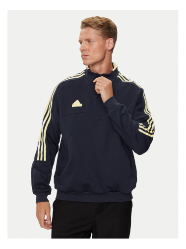 adidas Суитшърт House of Tiro IW5952 Тъмносин Regular Fit