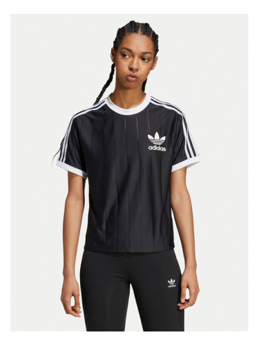 adidas Тишърт adicolor 3-Stripes IX5505 Черен Loose Fit