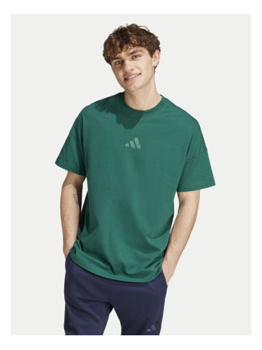 adidas Тишърт ALL SZN IY4143 Зелен Loose Fit