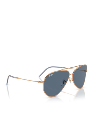 Ray-Ban Слънчеви очила Aviator Reverse 0RBR0101S 92023A Позлатено с розово злато