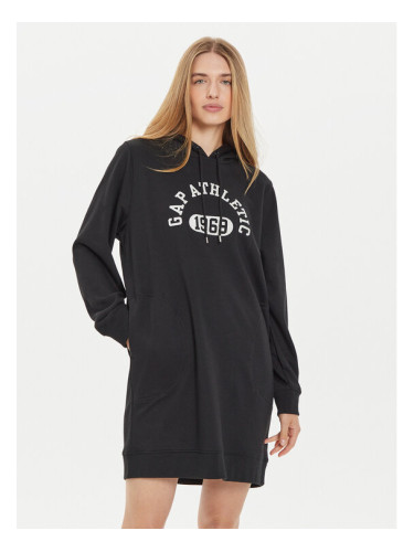 Gap Плетена рокля 498949-03 Черен Relaxed Fit