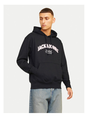 Jack&Jones Суитшърт Bronx 12262919 Черен Regular Fit