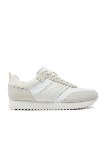 Calvin Klein Сникърси Low Top Lace Up Mix HM0HM01554 Бял