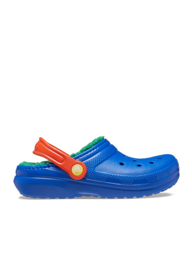 Crocs Чехли Classic Lined Clog Kids 207010 Син