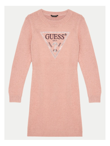 Guess Плетена рокля J4BK11 Z3K20 Розов Regular Fit