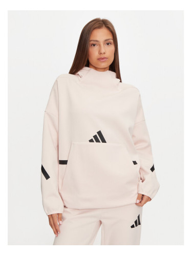 adidas Суитшърт Z.N.E. JF4782 Розов Loose Fit