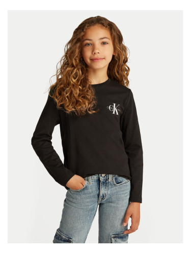 Calvin Klein Jeans Блуза IU0IU00677 Черен Regular Fit